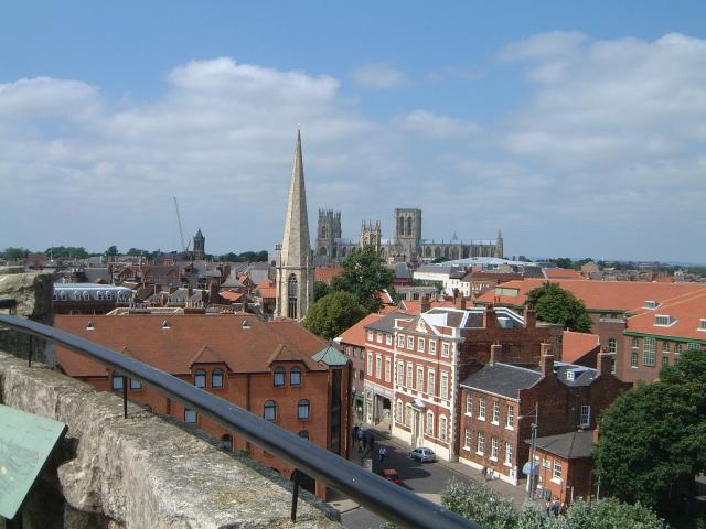 View from the top of Cliffords Tower