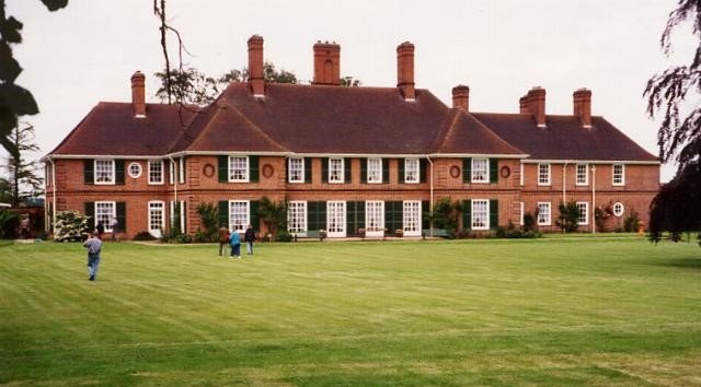 A rear view of Sion Hill Hall